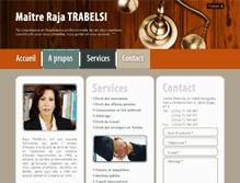 Tablet Screenshot of cabinet-trabelsi.com